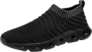 2025 New Men's Hollow Flying Woven Lightweight Breathable Comfortable Decompression Fashion Sneaker Booties for Men