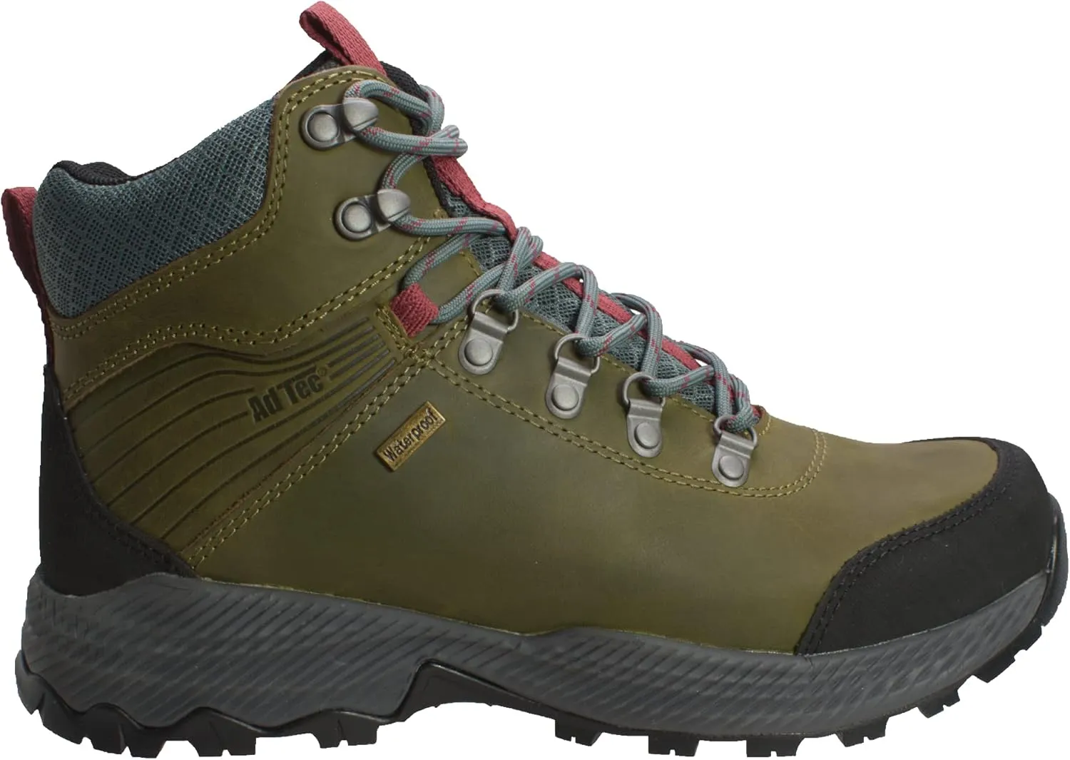 Ad Tec Hiker Boots For Men - 6 Crazy Horse Leather Hiking & Work Boots - Waterproof, Slip Resistant Work, & Comfortable Hiker Boot - Ideal for Outdoor Adventure