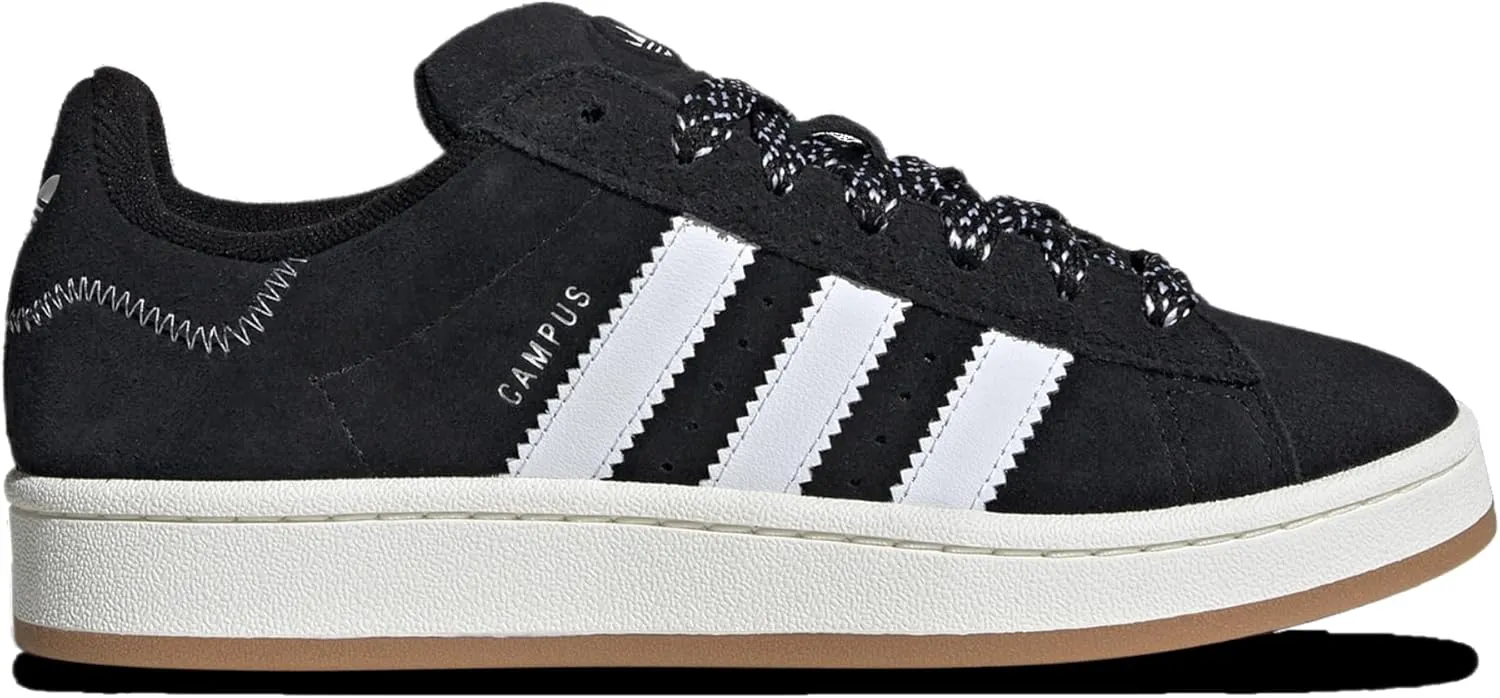 adidas womens Campus 00s Shoes, Core Black/Cloud White/Off White, Size 6
