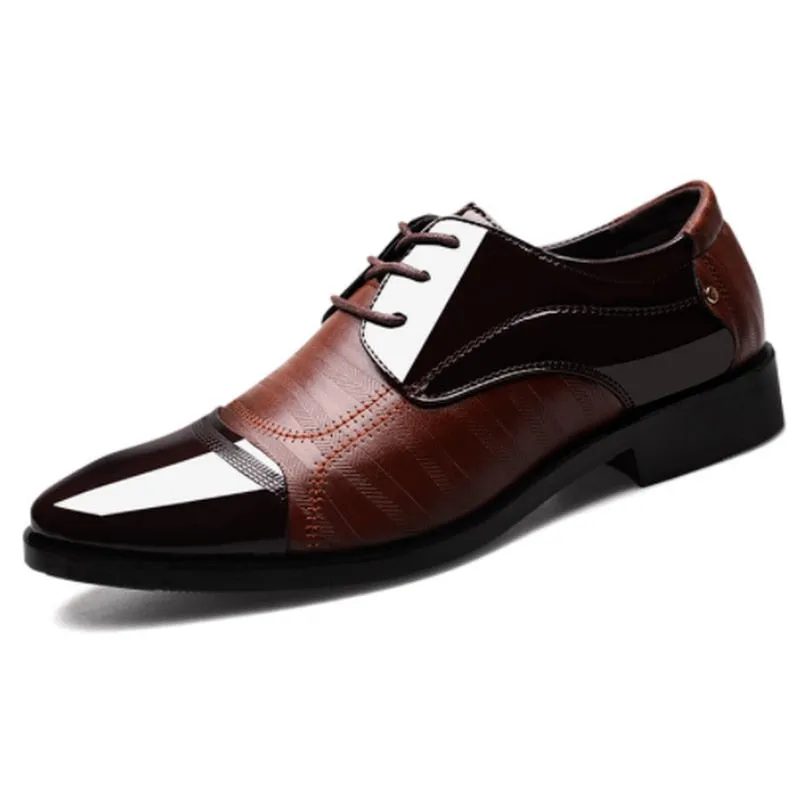 Advanced Classic Business Men&#39;s Dress Shoes Fashion Elegant Formal Wedding Shoes Men Slip on Office Oxford Shoes for Men Black