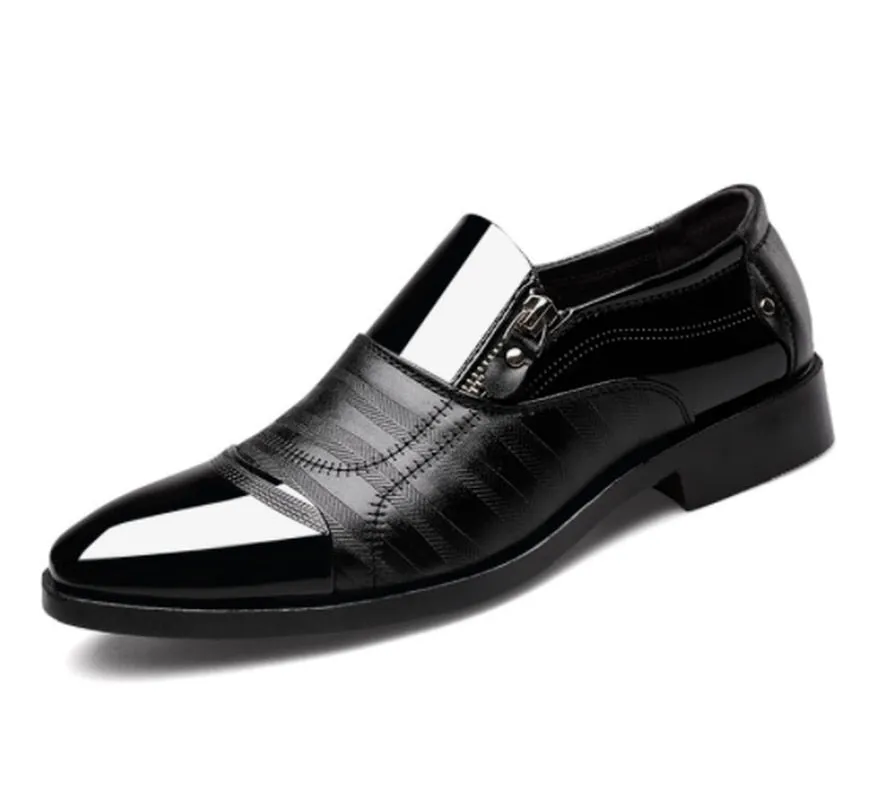 Advanced Classic Business Men&#39;s Dress Shoes Fashion Elegant Formal Wedding Shoes Men Slip on Office Oxford Shoes for Men Black