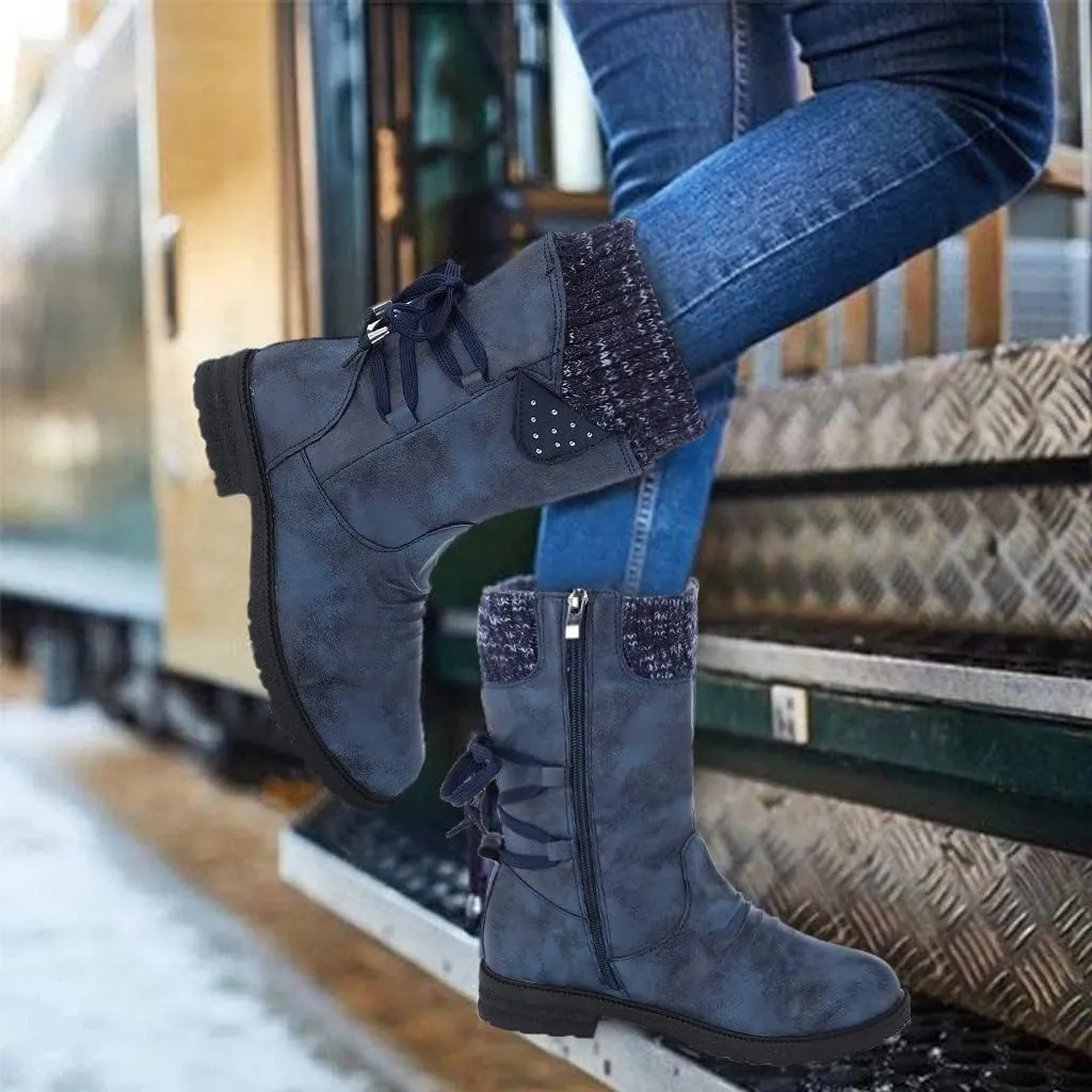 Ankle Snow Boots for Women 2023 Waterproof Non Slip Winter Boots Women Ladies Waterproof Snow Boots with Heels Boots for Winter Botas De Mujeres Para El FrO