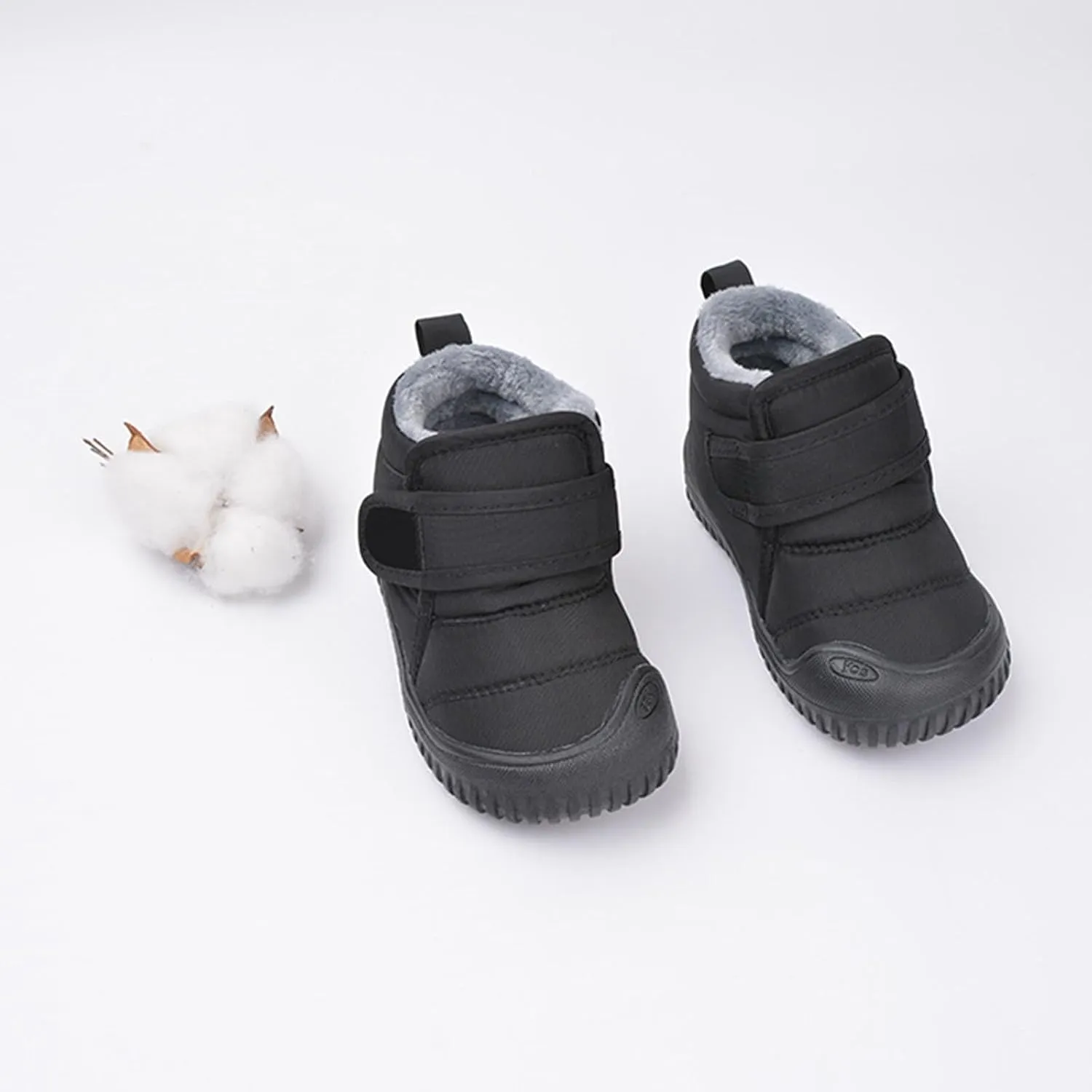 Baby Boys Girls Winter Warm Shoes Cozy Fleece Snow Boots Toddler Non-Slip Walking Shoes Infant Character Boots for Girls