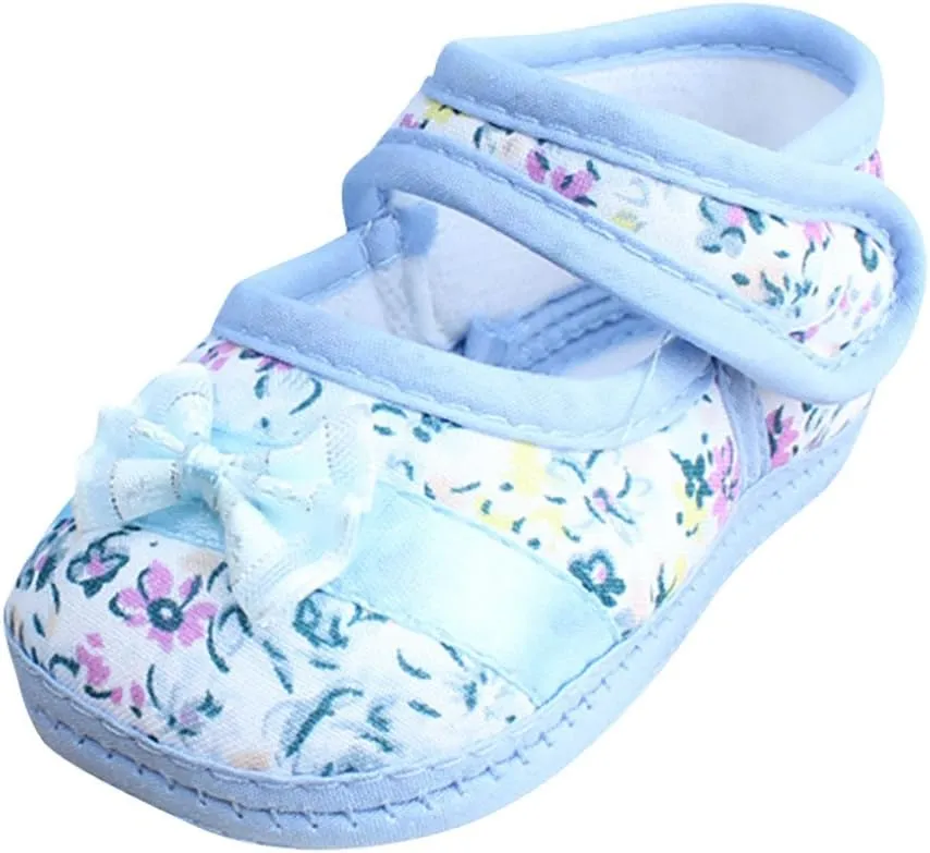 Baby Shoes Girls,Toddler Baby Girl No-Slip Casual Print Soft Shoes Bowknot Sole Baby Shoes Soft 0-18 Months