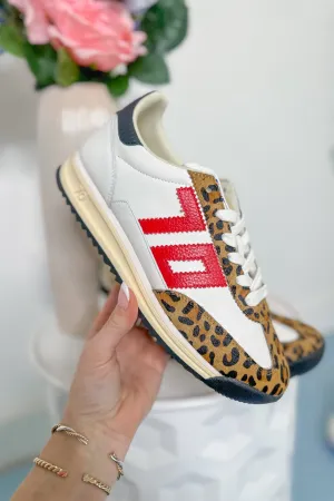 BACK70 Barkley Strike Sneaker in White Poney Camel