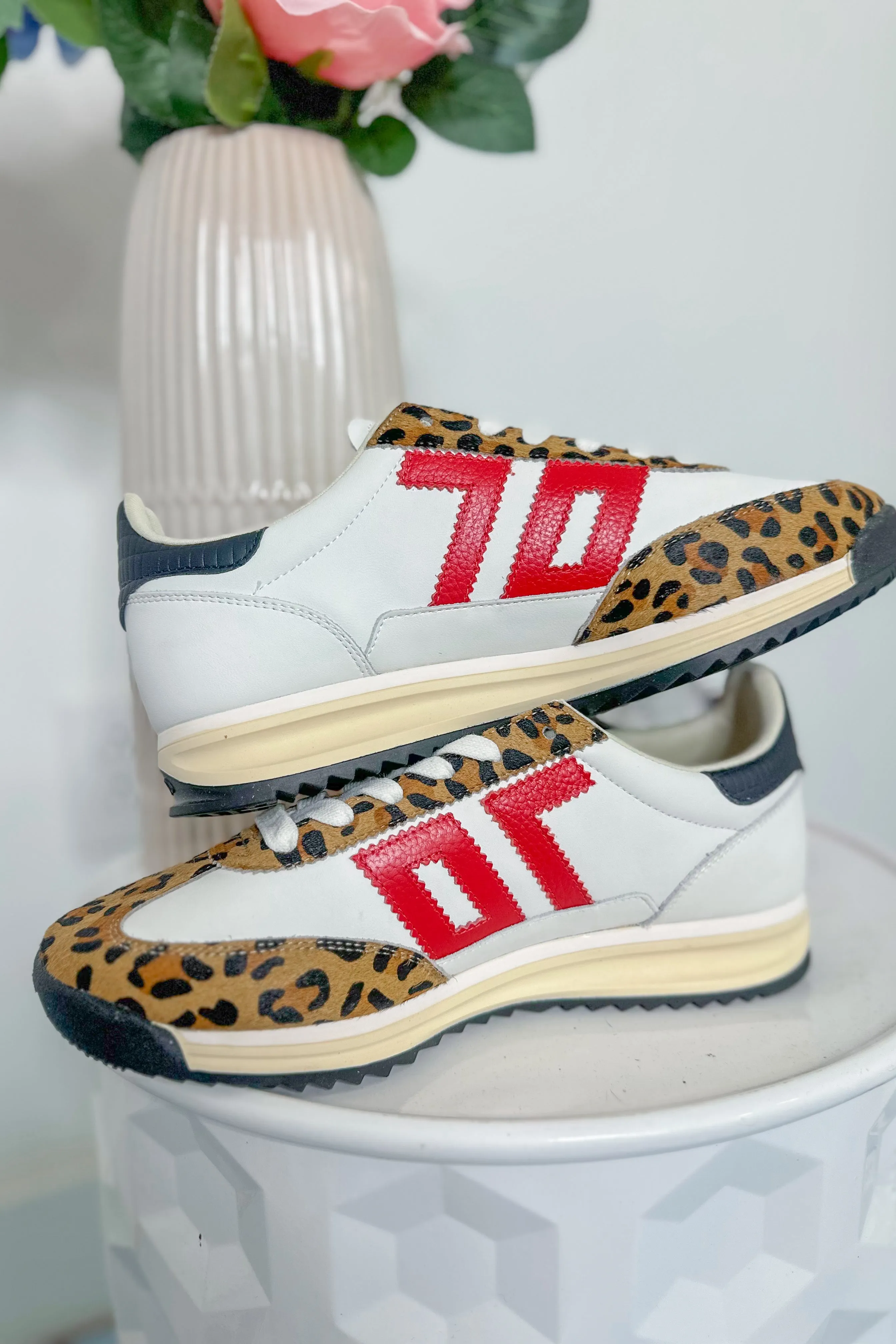 BACK70 Barkley Strike Sneaker in White Poney Camel