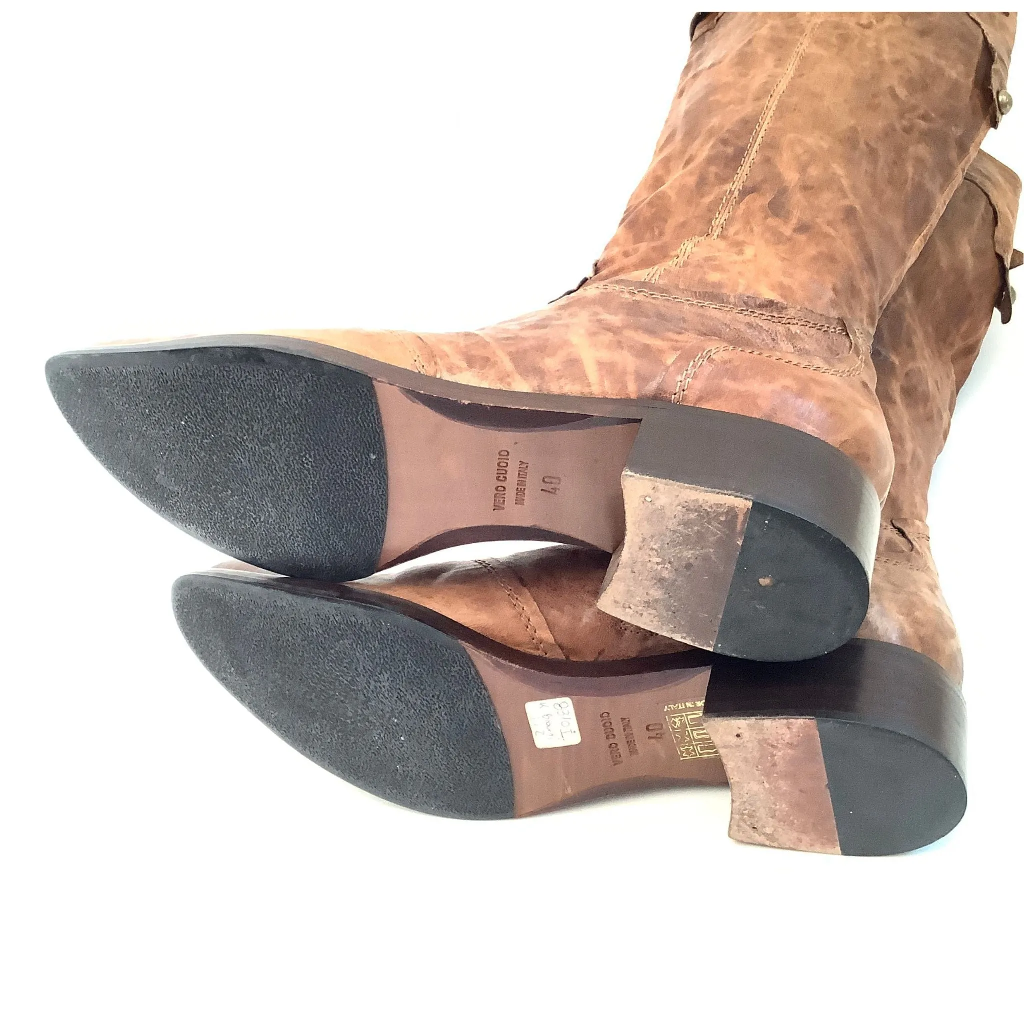 Barrila Flat Leather Boots