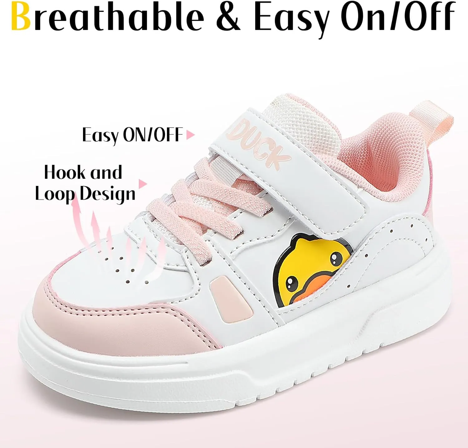 B.Duck Toddler Shoes for Girl and Boy [Comfortable & Fashionable] Kids Shoe Toddler Tennis Shoes Toddler Sneakers for Toddler/Little Kid Toddler Shoes Size 6-Big Kid 1