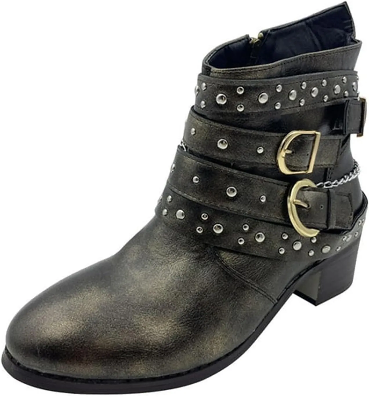 Black Cowboy Boots for Women Ankle Womens Lace Up Booties Ankle Boots for Women Dressy Wedge Bootie for Women Wide Width Slip On Soft Sole Pump Closed Toe Stacked Heel