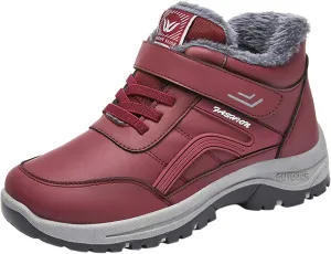 Black Winter Snow Boots for Women Womens Waterproof Snow Boots Size 6 Black Winter Work Boots for Woman High Heel Winter Boots for Women Winter Boot for Women Fur