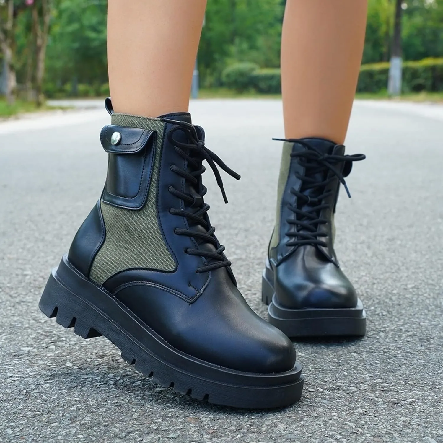 Booties for Women Low Heel Women's Boots Comfortable Ankle Boots for Women Kallie Wedge Bootie Ankle Boots Wedge Brown Ankle Boots for Women Low Heel Buckle