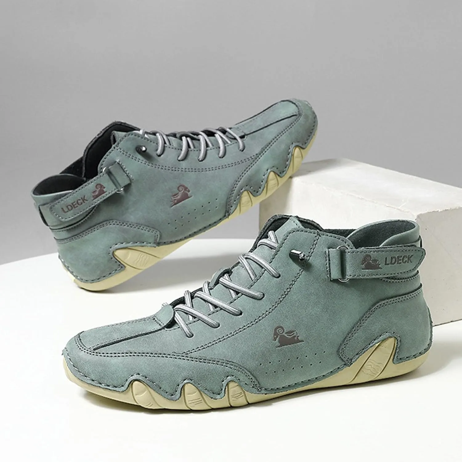 Boots Spring/Summer Border Popular High Top Men's Shoes Casual Short Boots Slip on Casual Shoes for Men