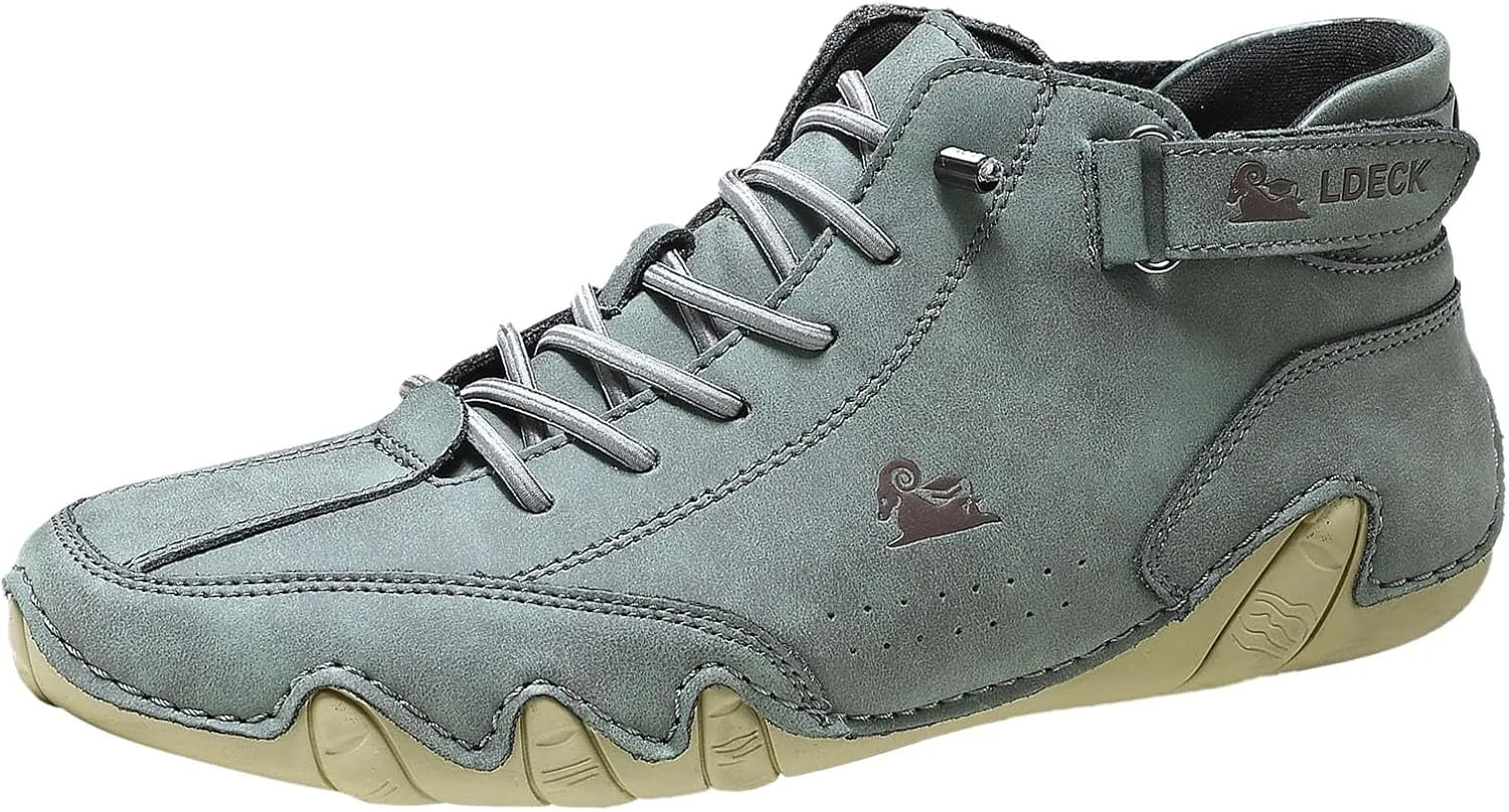 Boots Spring/Summer Border Popular High Top Men's Shoes Casual Short Boots Slip on Casual Shoes for Men