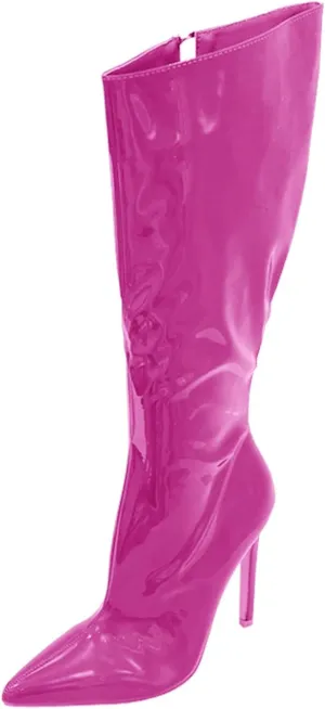 Boots Women Knee High Platform Winter Fashion Solid Color Simple Comfortable Thick Bottom High Heeled Boots for Women