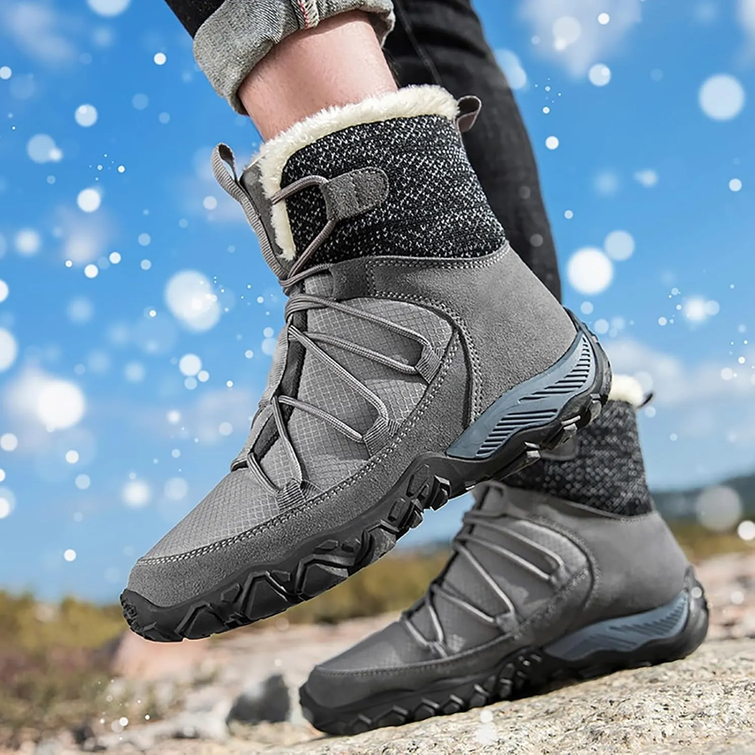 Botas De Invierno Para Mujer De Vestir Winter Dress Booties for Women 2024 Womens Warm Boots Womens Waterproof Winter Boots Womens Winter Boots Size 10 Wide Width Black of Friday Deals 2024