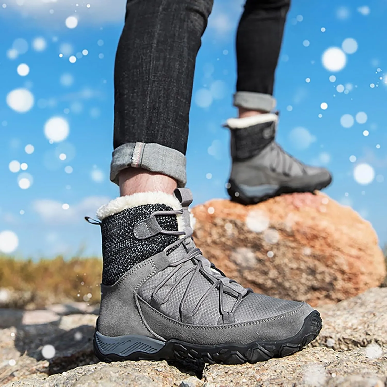 Botas De Invierno Para Mujer De Vestir Winter Dress Booties for Women 2024 Womens Warm Boots Womens Waterproof Winter Boots Womens Winter Boots Size 10 Wide Width Black of Friday Deals 2024