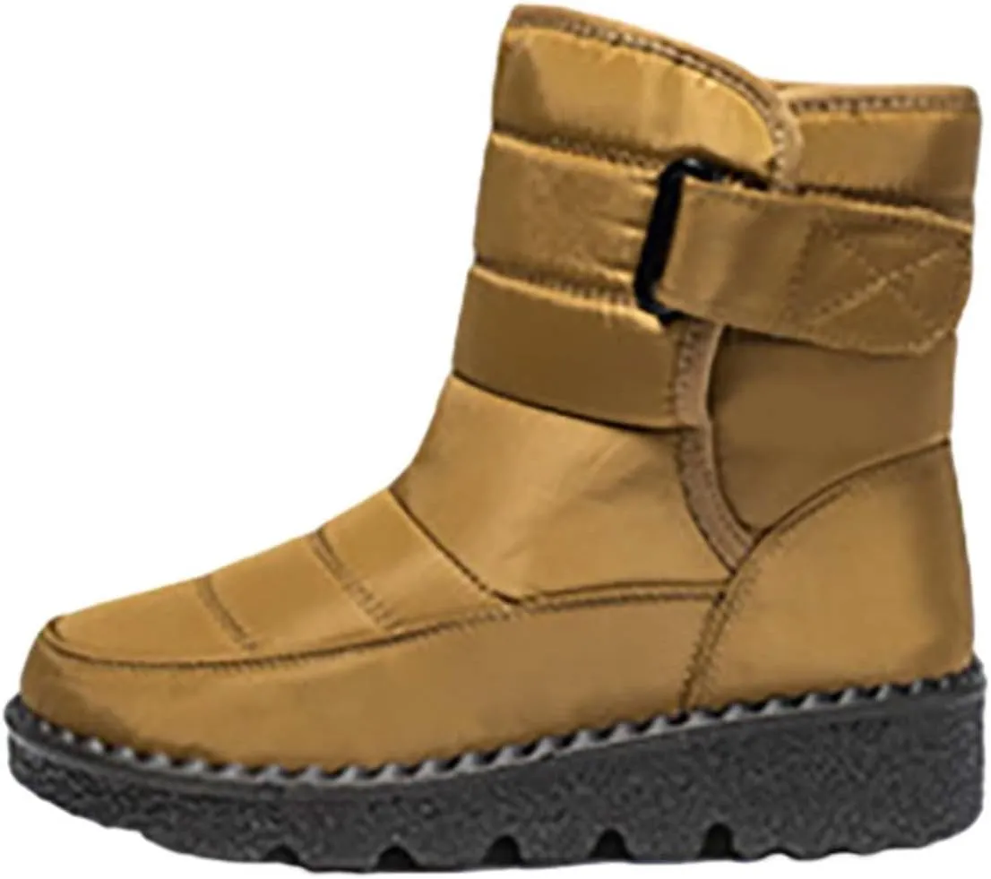Botas De Invierno Para Mujer Elegantes Con Tacon Botas Invierno Para Mujer White Snow Boots for Women Fuzzy Boots Womens Snow Shoes Waterproof of Today