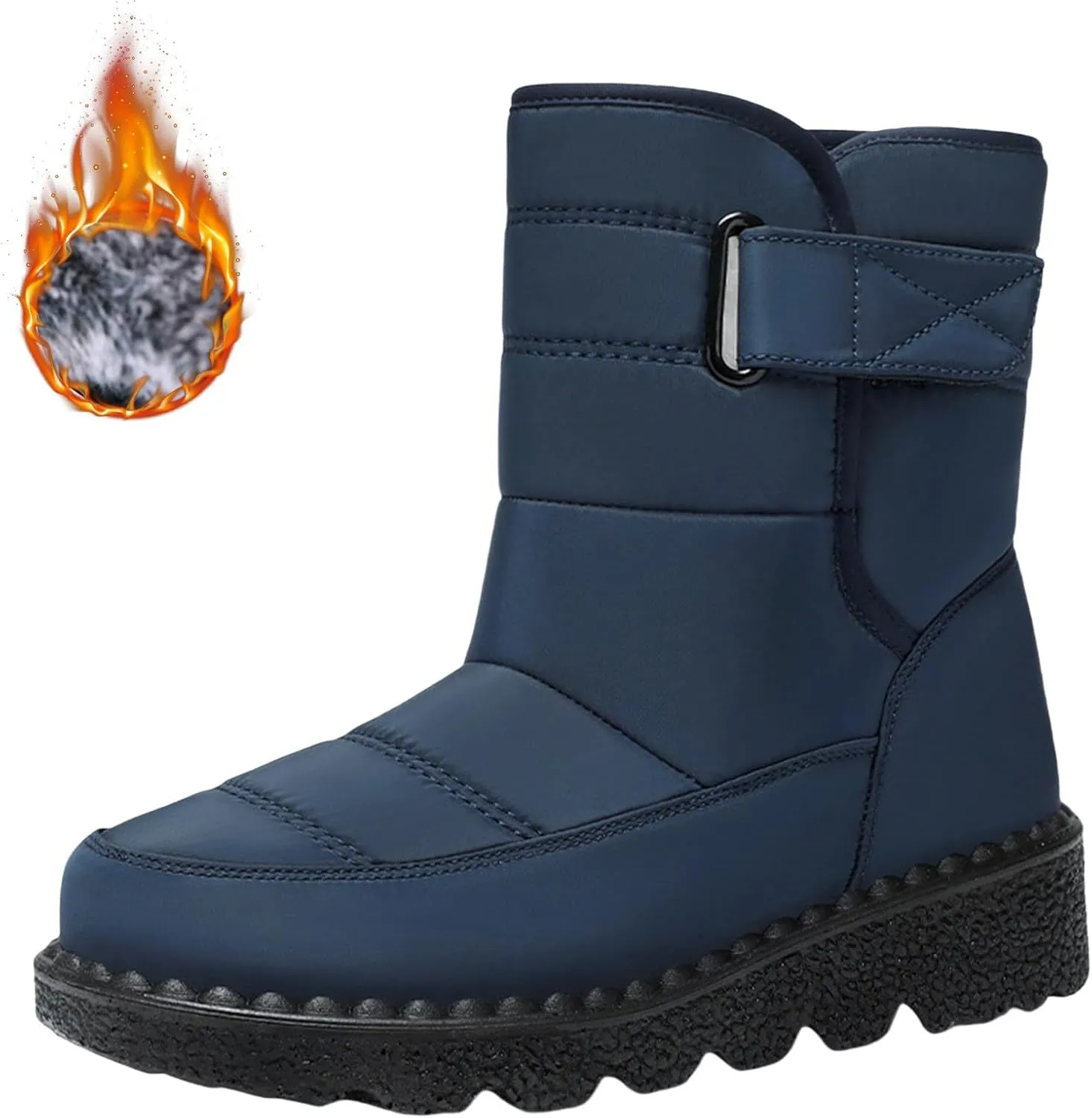 Botas De Mujer Para La Lluvia Y Nieve Winter Fashion Boots for Women 2024 Trendy Black Winter Boots Fur Boots for Women Womens Winter Boots Waterproof Fashion Daily Deals