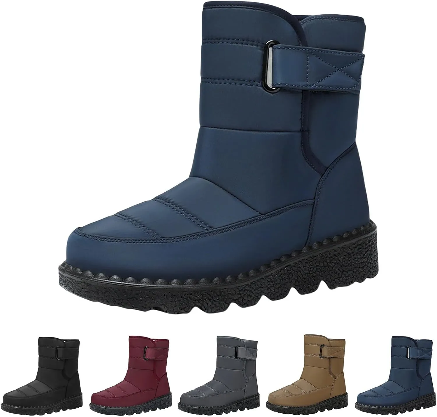 Botas De Mujer Para La Lluvia Y Nieve Winter Fashion Boots for Women 2024 Trendy Black Winter Boots Fur Boots for Women Womens Winter Boots Waterproof Fashion Daily Deals