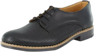Boys Faux Leather Shoes Lace Up Formal Footwear