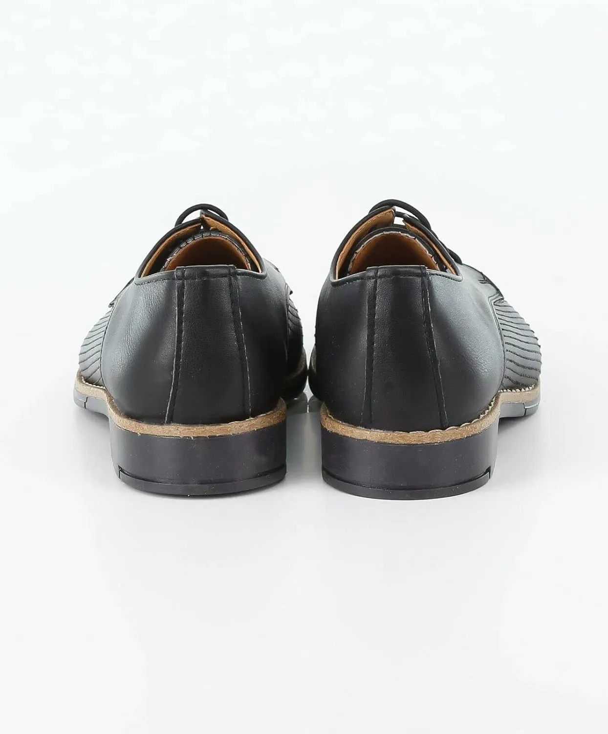 Boys Faux Leather Shoes Lace Up Formal Footwear