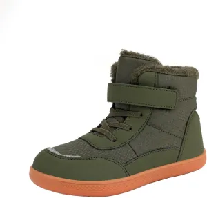 Boys Girls Barefoot Winter Boots With Wide Toe Box Slip Drop Sole Ankle Winter Snow Boots Boots for Toddler Boys Size 5