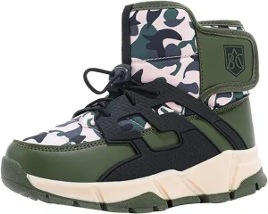 Boys Girls Snow Boots Waterroof Non Slip Outdoor Winter Shoes for Toddler Kids Thick Sole Furry Warm Cozy Shoes