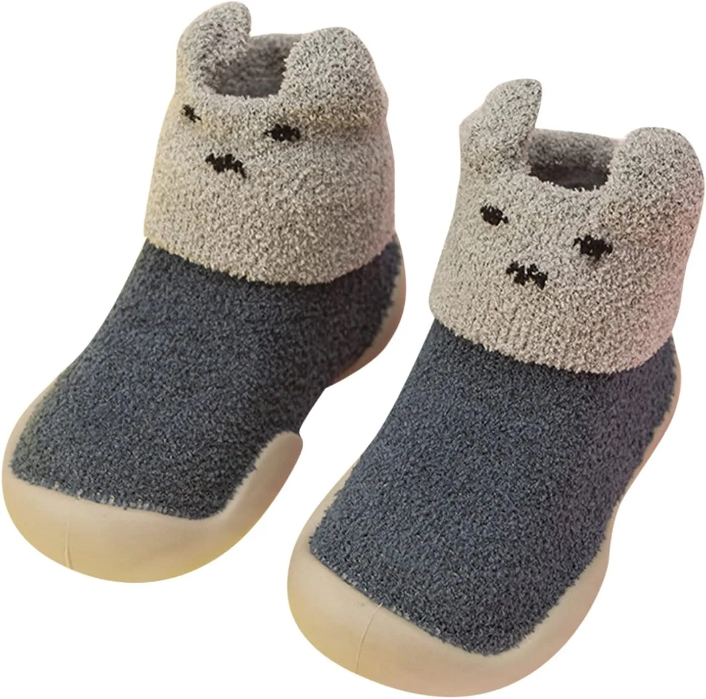 Boys Shoes Size 1, 0-3 Years Kids Newborn Baby Boys Girls Sock Shoes Cute Cartoon Warm Thickened First Walking Shoes