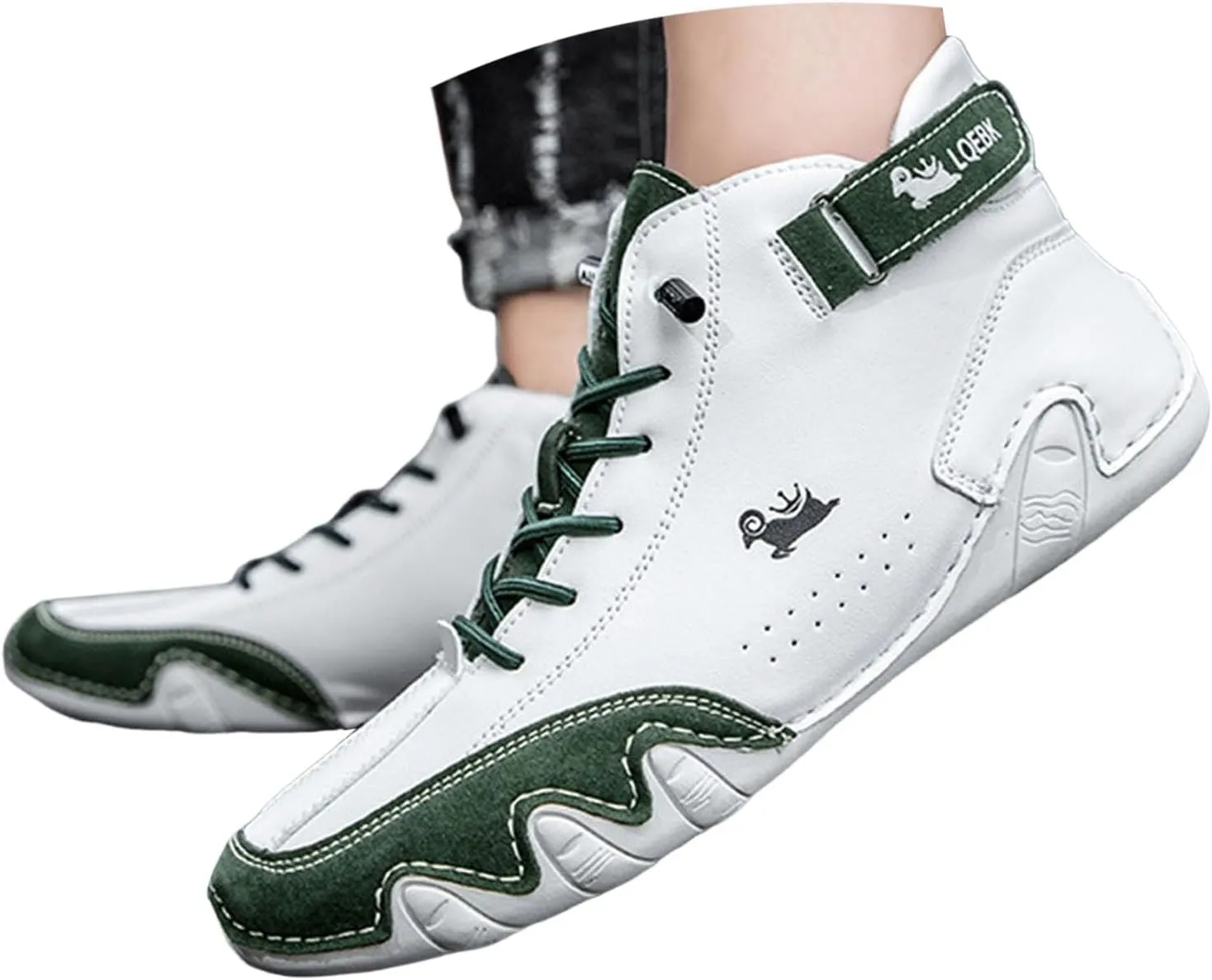 Casual Shoes for Men Women Summer Breathable Sneakers Loafers Walking Driving Shoes Hand Made Leather Non Slip Boots Dressy Work Flats Lightweight Comfortable Fashion Sneakers