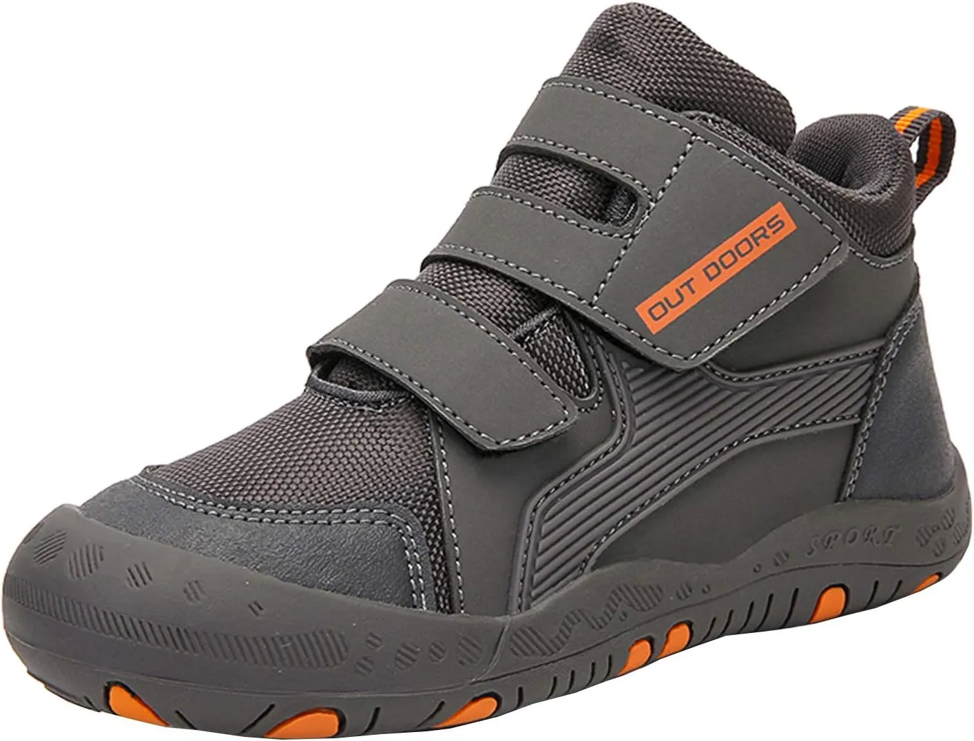 CERYTHRINA Kids Hiking Ankle Shoes Water Resistant Anti Collision Boots Athletic Outdoor Sneakers