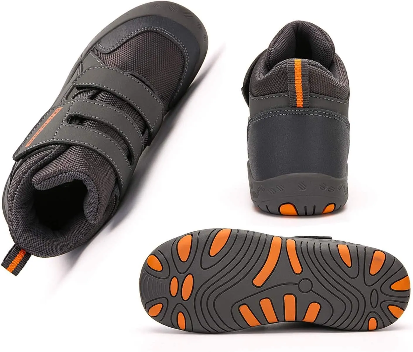 CERYTHRINA Kids Hiking Ankle Shoes Water Resistant Anti Collision Boots Athletic Outdoor Sneakers