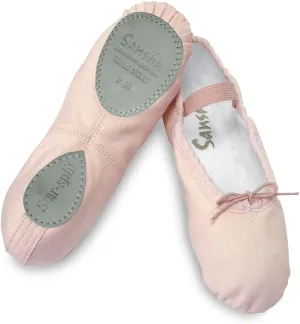Child "Star Split" Canvas Split-Sole Ballet Shoes 15CPNKFM Pink FM