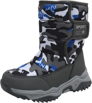 Children Shoes Camouflage Snow Boots Girls Boys Outdoor Boots Warm Boots Cotton Snow Toddler Girl Tall Boots Size 6