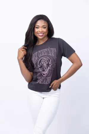CHRLDR The Only Constant is Change Wide T-Shirt in Black