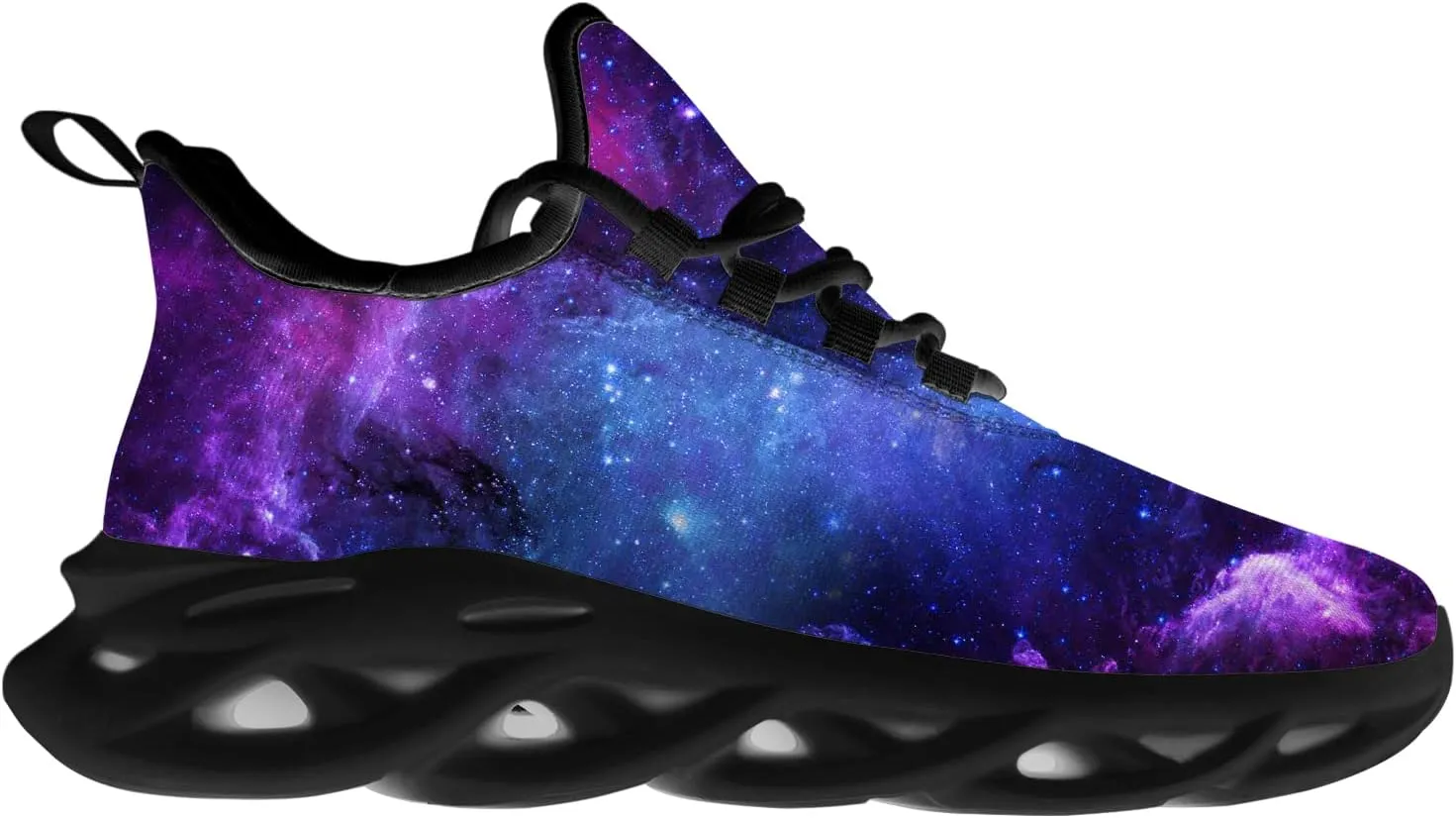 Ciadoon Galaxy Shoes for Men Women Road Running Shoes Non-Slip Walking Tennis Sneakers Cross Trainer Shoes Gifts