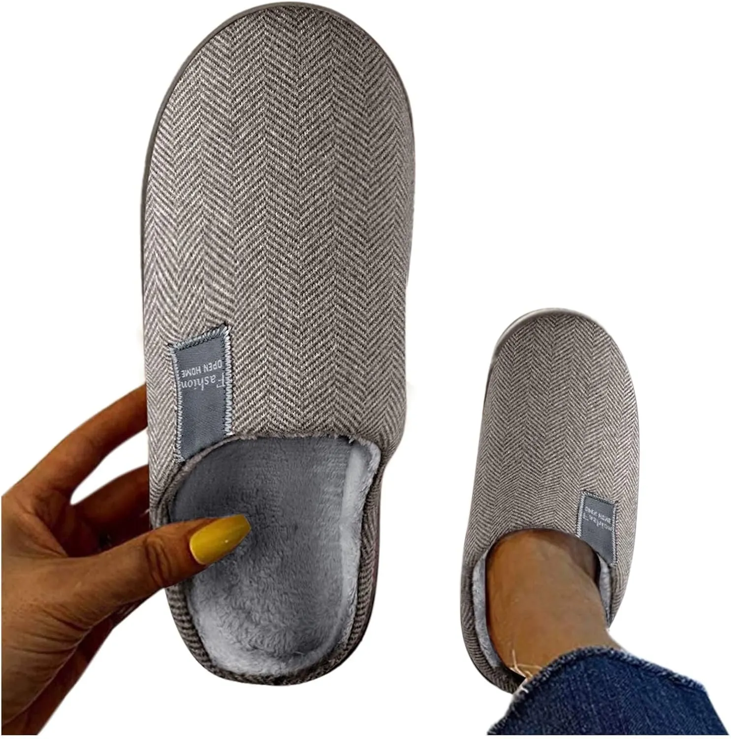 Cute Cat Slippers for Women House Shoes with Arch Support House Slippers for Men Warm Slippers for Women Indoor Outdoor Anti-Slip Girls Christmas Dress Gifts for Him 2023