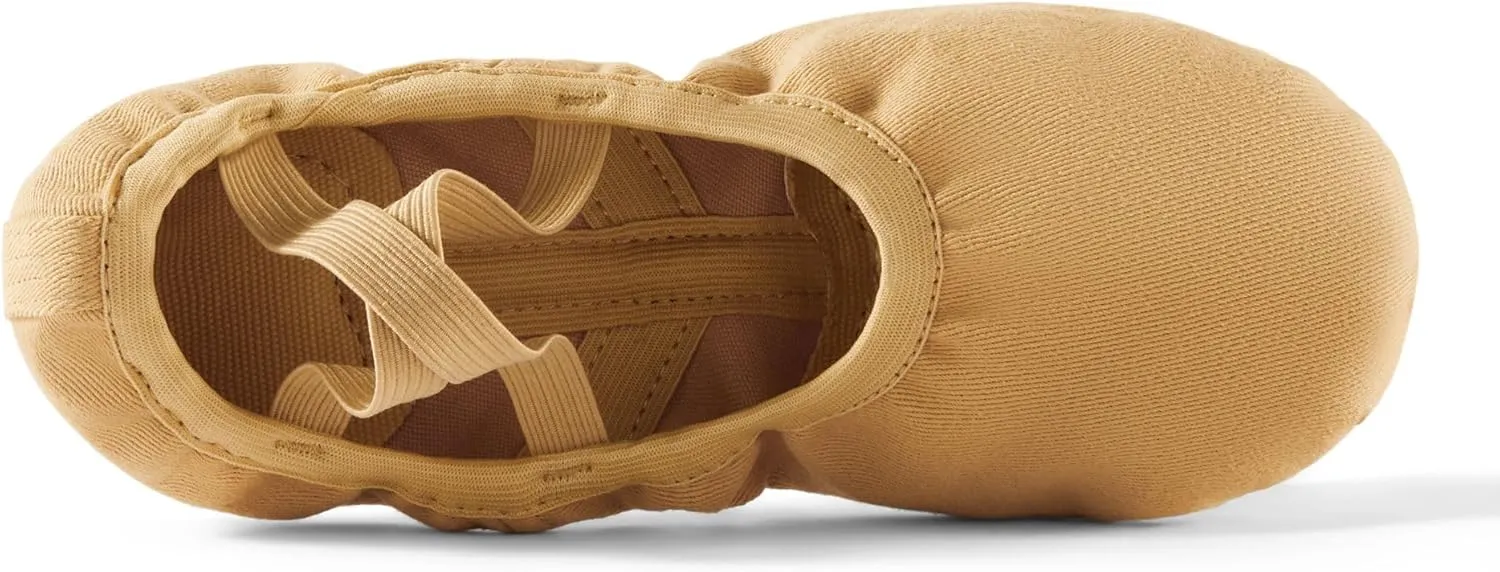 Dance Women's Ballet Shoes Stretch Canvas Dance Slippers Split Sole for Girls/Adult