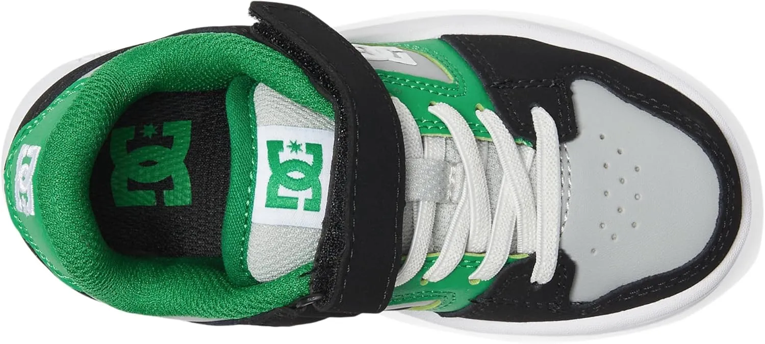 DC Girl's Unisex-Child Manteca 4 V Skate Shoe with Elastic Strap