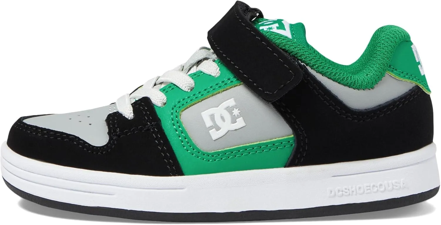 DC Girl's Unisex-Child Manteca 4 V Skate Shoe with Elastic Strap