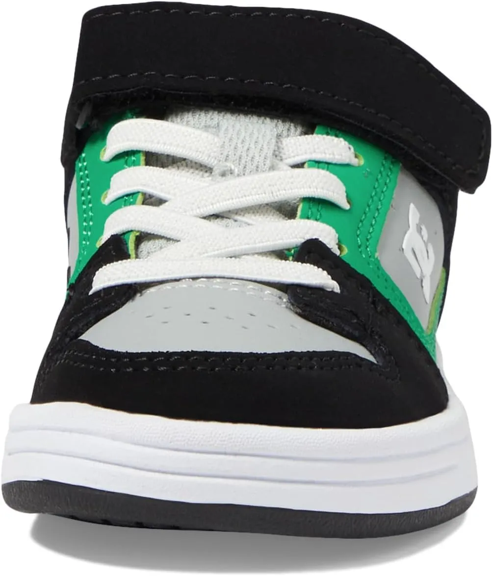 DC Girl's Unisex-Child Manteca 4 V Skate Shoe with Elastic Strap