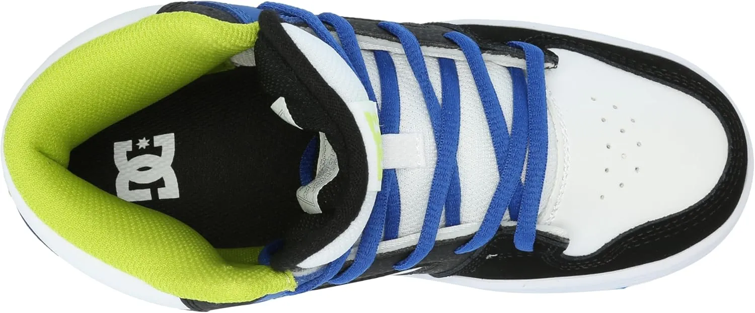 DC Girl's Unisex-Child Manual V Hi Skate Shoe