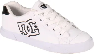 DC Women's Chelsea Skate Shoe, White, 8.5