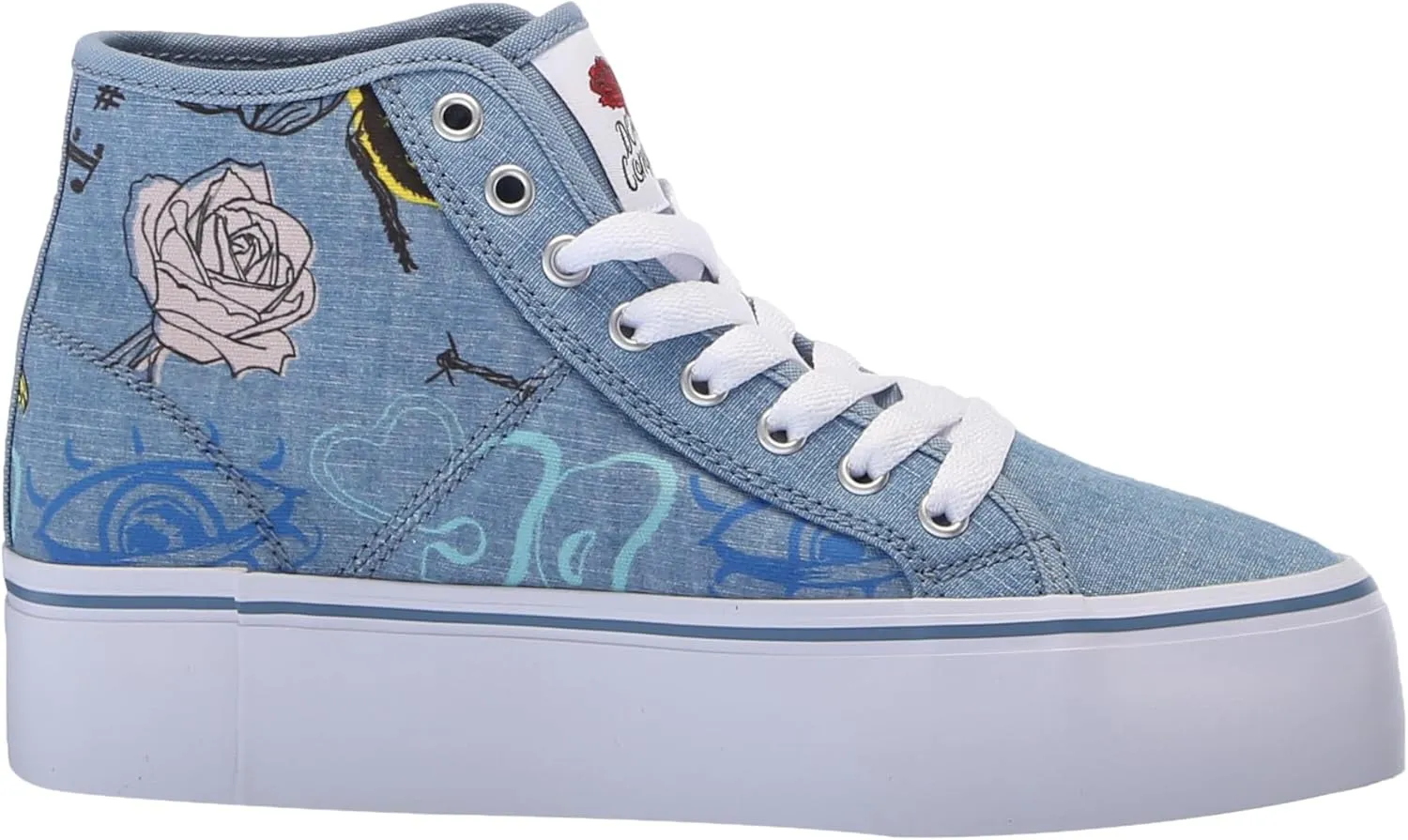 DC Women's Manual Hi Platform Skate Shoe