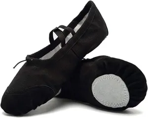 DoGeek Ballet Shoes for Girls Practise Ballet Slipper Dance Shoe Canvas Split Sole Ballet Shoes for Women Kids Toddlers