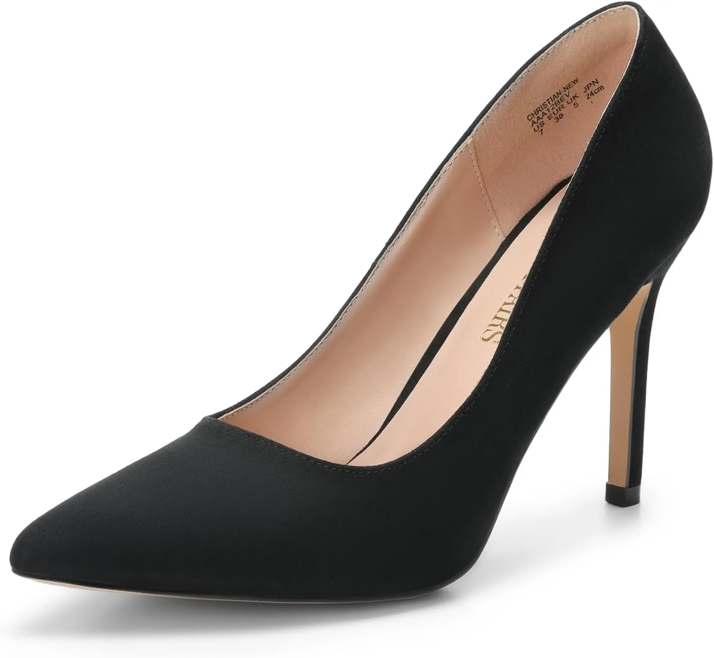 DREAM PAIRS Women's Closed Toe High Heels Dress Pointed Toe Wedding Pump Shoes