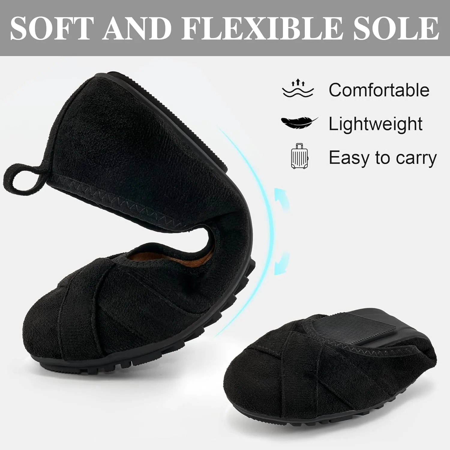 Ecetana Flats for Women Ballet Shoes: Dressy Round Toe Comfortable Faux Suede Slip on 2025 Casual Walking Foldable Loafers