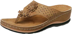 Eduavar Orthopedic Sandals for Women, Womens Sandals Dressy Summer Breathable Flip Flops Summer Beach Sandals Slippers