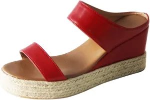 Eduavar Womens Sandals Comfortable, Sandals Women Dressy Summer Espadrille Platform Sandals Slip On Wedge Sandals Shoes