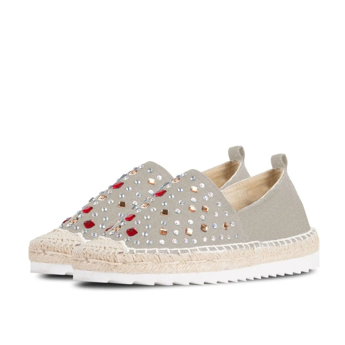 Espadrilles Kea Grey Strass