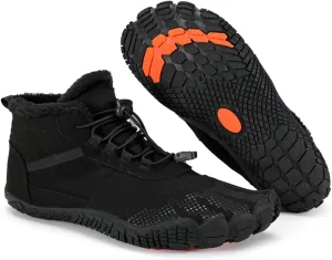 FLIOZY Winter Hiking Boots for Mens and Womens, Barefoot-Style Non-Slip Snow Boots, Waterproof Outdoor Hiking Shoes